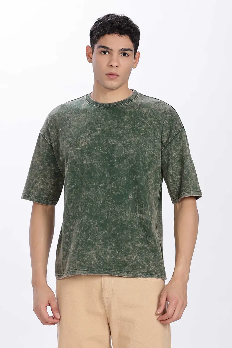 Premium Acid Wash Oversized T-Shirt – 240 GSM | Unisex